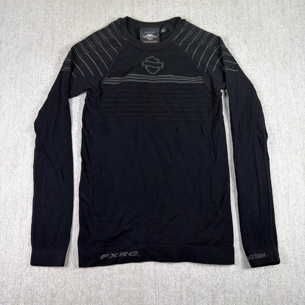 Harley-Davidson Genuine MotorClothes FXRG XBionic Black Long Sleeve Shirt L